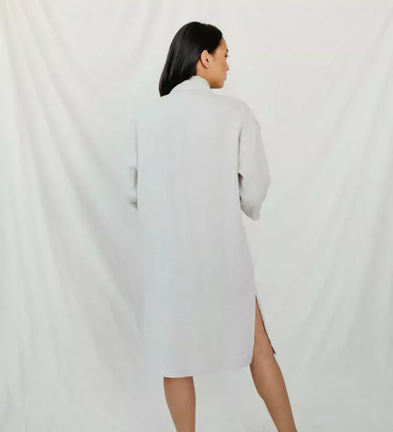 Sofa Killer smėlio spalvos lininė suknelė TOTTORI