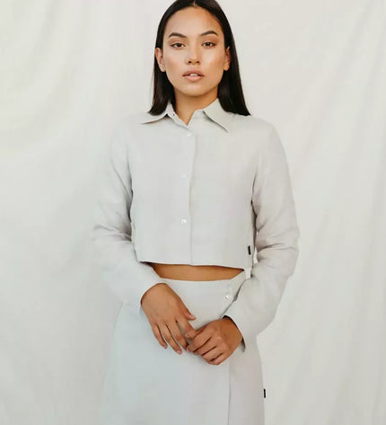 Sofa Killer smėlio spalvos linininė palaidinė JARAN