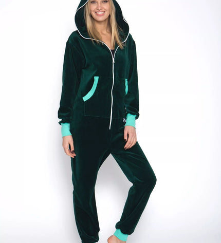 Sofa Killer smaragdo spalvos veliūrinis kombinezonas