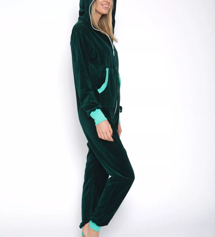 Sofa Killer smaragdo spalvos veliūrinis kombinezonas