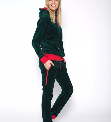 Sofa Killer smaragdo spalvos veliūrinis sportinis kostiumas