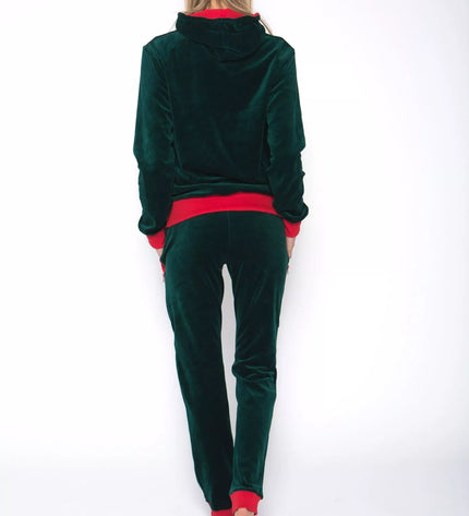 Sofa Killer smaragdo spalvos veliūrinis sportinis kostiumas