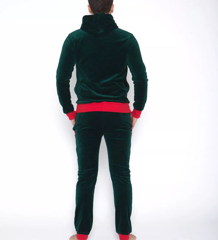 Sofa Killer smaragdo spalvos veliūrinis sportinis kostiumas