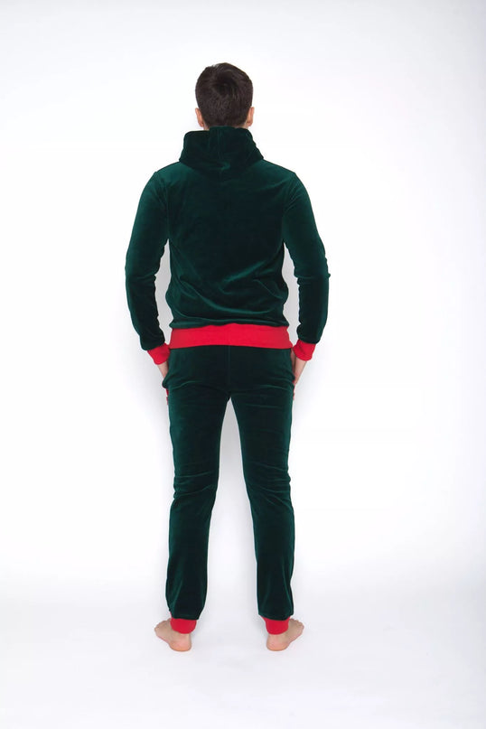 Sofa Killer smaragdo spalvos veliūrinis sportinis kostiumas