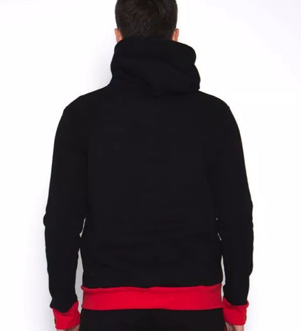 Sofa Killer juodas džemperis su tautinėm juostom