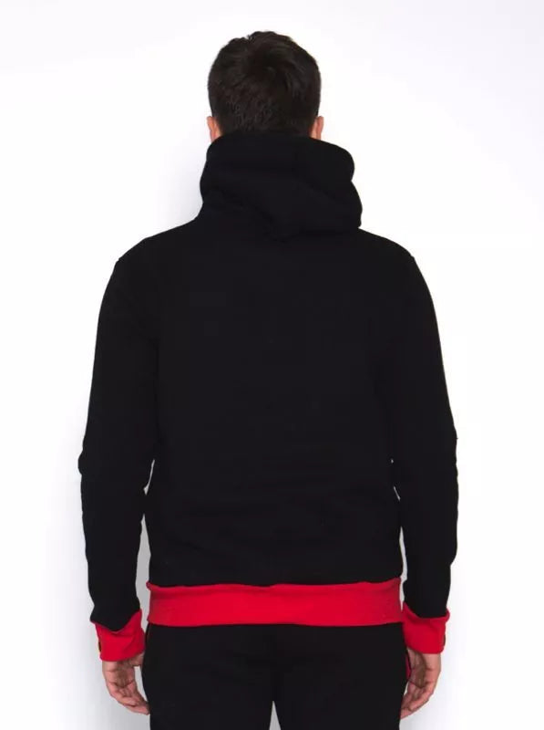 Sofa Killer juodas džemperis su tautinėm juostom