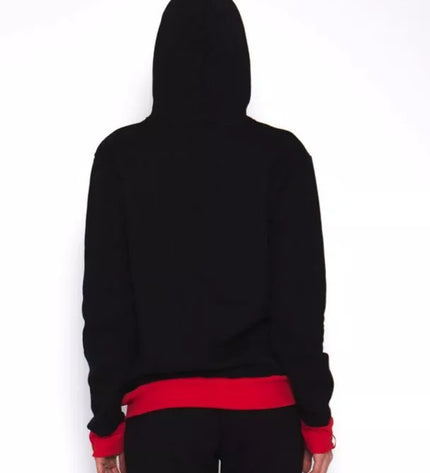 Sofa Killer juodas džemperis su tautinėm juostom