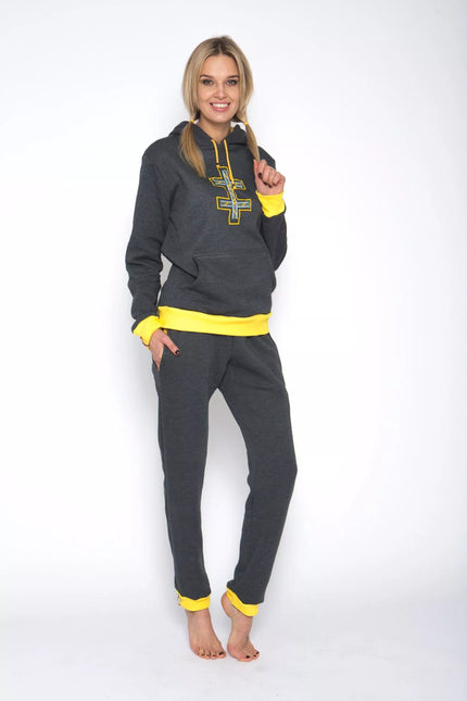 Sofa Killer grafito spalvos sportinis kostiumas su tautinėm juostom