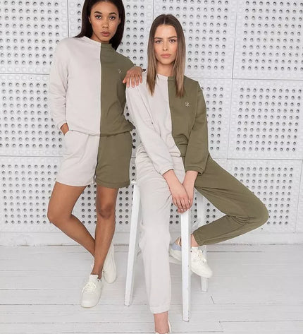 Sofa Killer dvispalvis laisvalaikio kostiumas OLIVE&amp;SAND su kelnėmis