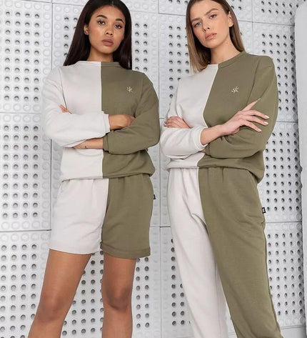 Sofa Killer dvispalvis laisvalaikio kostiumas OLIVE&amp;SAND su šortais