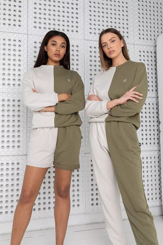 Sofa Killer dvispalvis laisvalaikio kostiumas OLIVE&amp;SAND su šortais