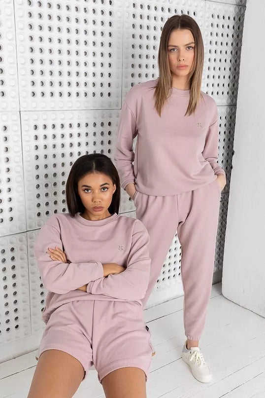 Sofa Killer rausvos spalvos laisvalaikio kostiumas PINK su šortais