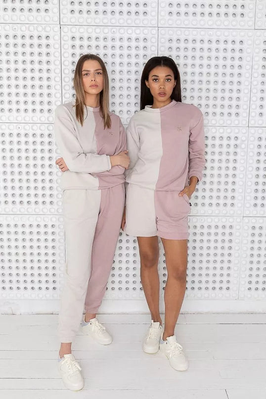 Sofa Killer dvispalvis laisvalaikio kostiumas PINK&amp;SAND su šortais