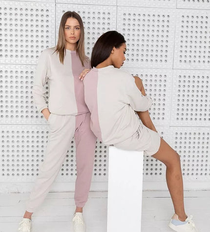 Sofa Killer dvispalvis laisvalaikio kostiumas PINK&amp;SAND su šortais