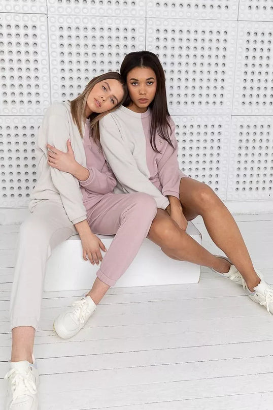 Sofa Killer dvispalvis laisvalaikio kostiumas PINK&amp;SAND su šortais