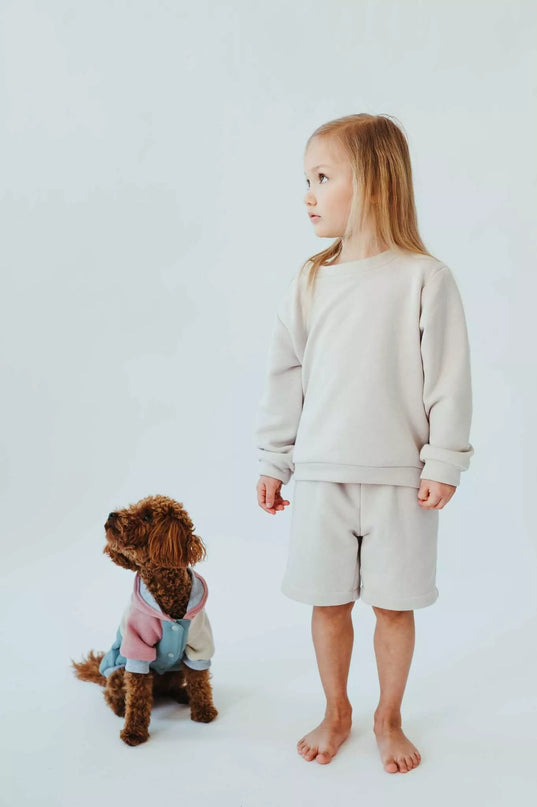 Sofa Killer balto smėlio spalvos vaikiški šortai  White SAND