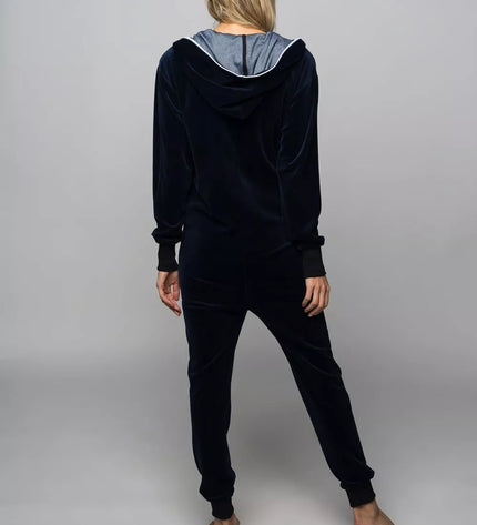 Sofa Killer tamsiai mėlynas veliūrinis kombinezonas