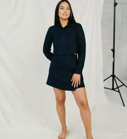 Sofa Killer tamsiai mėlyna linininė palaidinė JARAN