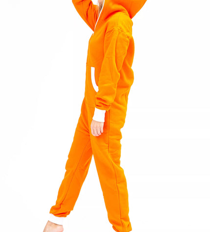Sofa Killer oranžinis kombinezonas su baltais rankogaliais