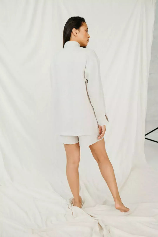 Sofa Killer smelio spalvos moteriški linininiai marškiniai SAMALA