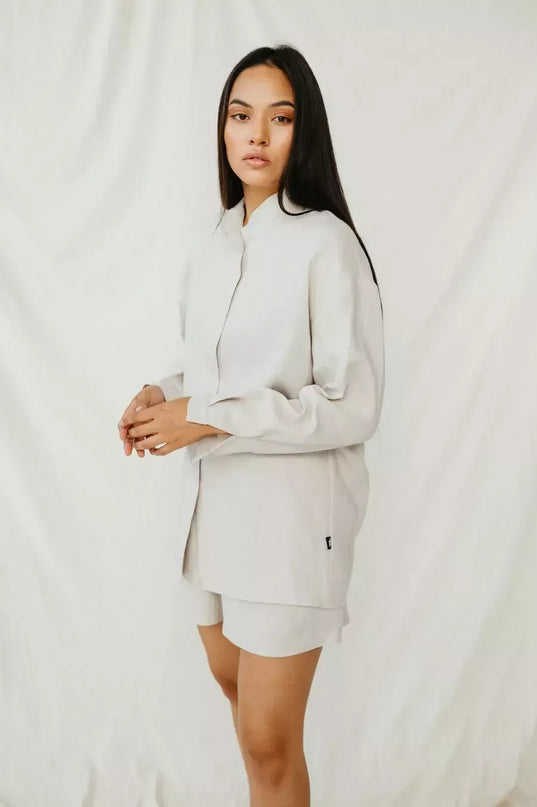 Sofa Killer smelio spalvos moteriški linininiai marškiniai SAMALA