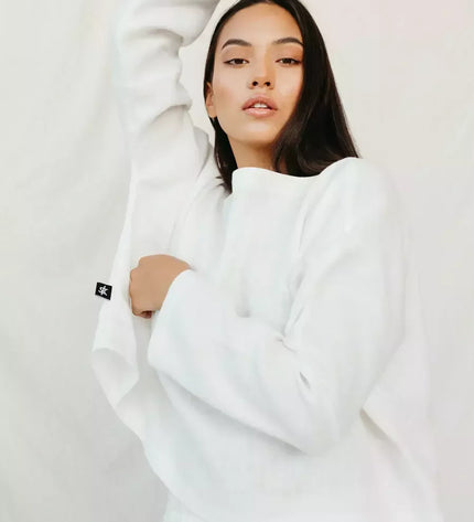 Sofa Killer balta linininė palaidinė MEDANOSO