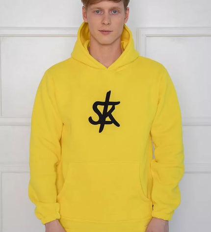 Sofa Killer ryškiai geltonas džemperis su SK logotipu