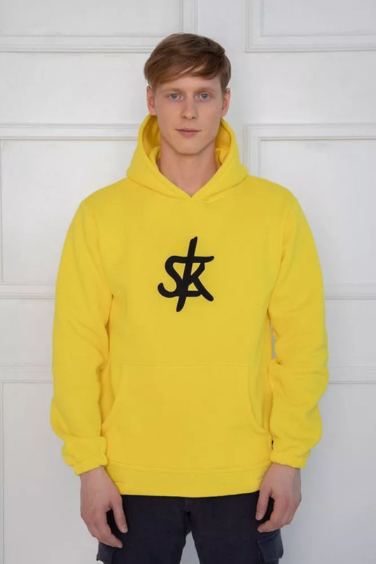 Sofa Killer ryškiai geltonas džemperis su SK logotipu