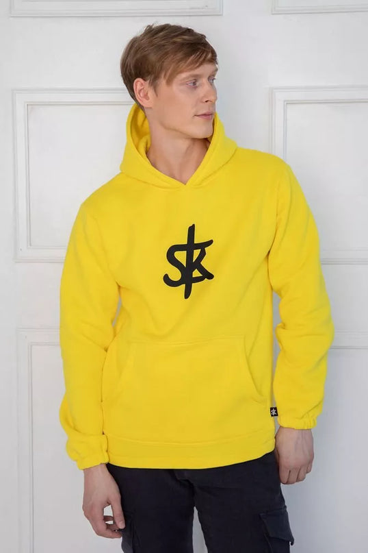 Sofa Killer ryškiai geltonas džemperis su SK logotipu