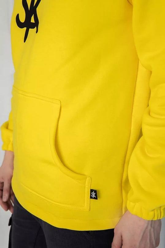 Sofa Killer ryškiai geltonas džemperis su SK logotipu