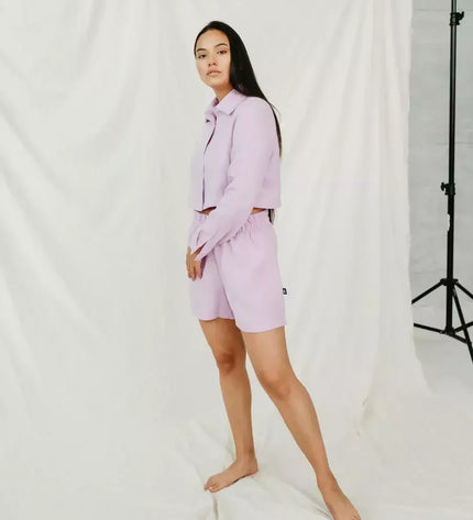 Sofa Killer tamsiai violetinė linininė palaidinė JARAN