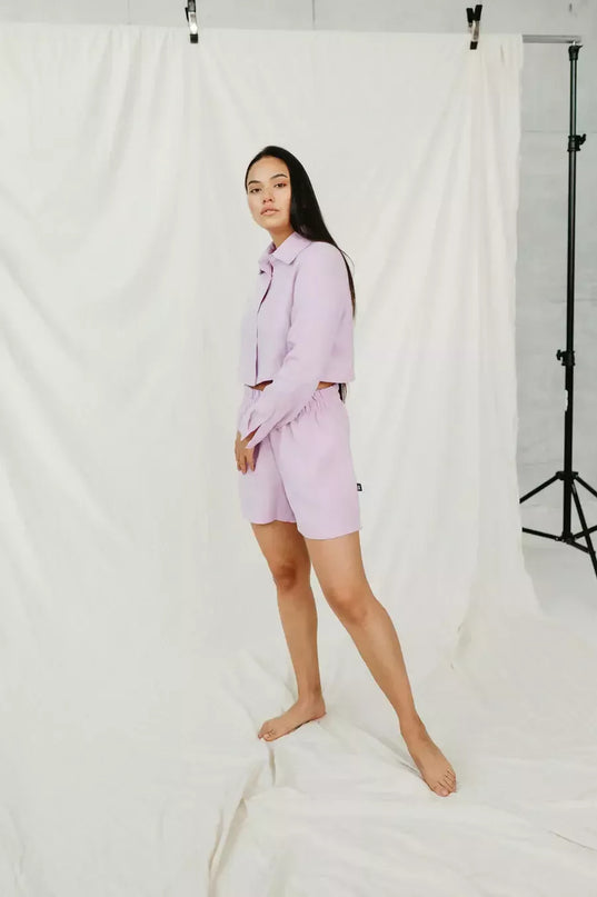 Sofa Killer tamsiai violetinė linininė palaidinė JARAN